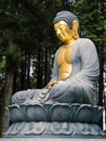 Bronze Buddha statue on the grounds of Minobusan Kuonji, the head temple of Nichiren school