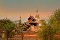 Minochantha Stupa Group in Old Bagan Myanmar in sunrise