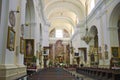 Minor Basilica of the Assumption of the Blessed Virgin Mary and Saints Peter, Paul, Andrew and Catherine. Wegrow Royalty Free Stock Photo