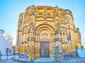 Gothic facade of Minor Basilica, Arcos, Spain