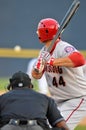 Minor league baseball - batter at the plate