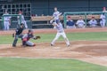 Minor League Baseball Player Alex Yarbrough Batting Royalty Free Stock Photo