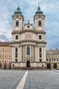 Minorite church in the middle of Eger, Hungary. Royalty Free Stock Photo