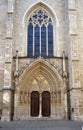 Minoriten Church door and window entrance detail in Vienna