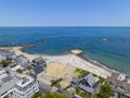 Minot Beach aerial view, Scituate, MA, USA Royalty Free Stock Photo