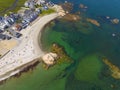 Minot Beach aerial view, Scituate, MA, USA Royalty Free Stock Photo