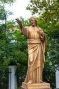 Sculpture of Jesus Christ resurrected near the church of St. Rocha