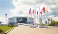 Minsk Arena in Belarus. Ice Hockey Stadium. Royalty Free Stock Photo