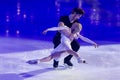 Minsk, Belarus Ã¢â¬â April 9, 2022: Figure Skater Couple of Evgeniya Tarasova and Vladimir Morozov Performs Free Skating Program