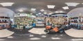 MINSK, BELARUS - APRIL, 2017: full seamless spherical panorama 360 angle degrees view in interior luxury vacuum cleaner store and