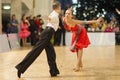 MINSK-BELARUS, APRIL, 7: Unidentified Dance couple performs Yout