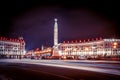 Victory Square at night - Minsk, Belarus