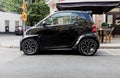 smart brabus car parked in the street