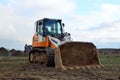 Crawler Loader Liebherr LR 636 Litronic at construction site