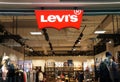 Minsk, Belarus. December, 22. 2019. Levi`s Store Logo, Levis Jeans Store Royalty Free Stock Photo
