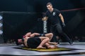 Minsk, Belarus, December 06, 2019. New Fighting Generation, Mixed Martial Arts. mma, the fight between the participants in the