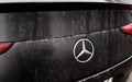 Dirty Logo Mercedes Benz Royalty Free Stock Photo