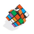 Editorial realistic vector illustration of Rubik s cube.