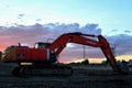 Excavator Hitachi ZAXIS 330 working at a construction site