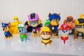 Minsk, Belarus - January 9, 2022: Paw patrol team. Many different miniatures of heroes of the animated series. special Royalty Free Stock Photo