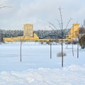 MINSK, BELARUS - January 15, 2017: Sports complex Olympic reserve. Pool National Olympic Training Center in athletics in Minsk, Be