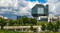 MINSK, BELARUS - July 10, 2018: National Library of Belarus.