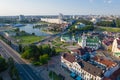 MINSK, BELARUS - JULY 2019: Panoramic view of the historical center of Minsk. Belarus