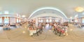 MINSK, BELARUS - JUNE 26, 2012: Full spherical 360 by 180 degrees seamless panorama in equirectangular equidistant projection,