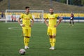 MINSK, BELARUS - JUNE 29, 2018: Soccer playerslooks on during the Belarusian Premier League football match between FC Luch and FC