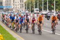 Minsk,Belarus-22 June,2019. Women`s Peloton Road Race During The II European Games. Group Race for 120 km with Free Access For