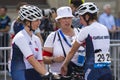 Minsk,Belarus-22 June,2019. Women`s Peloton Road Race During The II European Games. Group Race for 120 km with Free Access For