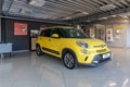 Minsk, Belarus - March 23, 2018: metallic yelow Fiat 500L