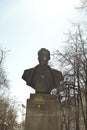 MINSK, BELARUS - March 23, 2017. Monument to Felix Derzhinsky in Minsk. Royalty Free Stock Photo