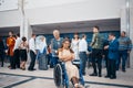 MINSK, BELARUS - MAY 1, 2017: Disabled people dance