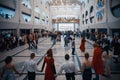 MINSK, BELARUS - MAY 1, 2017: Disabled people dance