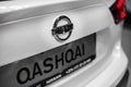 Minsk, Belarus May 2018 brand nissan emblem logo sign on auto during autoexhibition on nissan qashqai Royalty Free Stock Photo