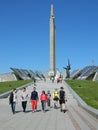 Minsk Belarus may 2014. Obelisk Hero-City World War II. Tourism sightseeing. illustrative editorial