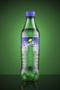 Minsk, Belarus - May 15, 2018: Plastic Sprite bottle on green background Royalty Free Stock Photo