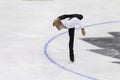 Minsk, Belarus Ã¢â¬âOctober 19, 2019: Figure Skater Daniel Grassl from Italy Performs Men Short Program on Ice Star Championship in