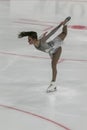 Minsk, Belarus Ã¢â¬âOctober 19, 2019: Figure Skater Lea Serna from France Performs Ladies Free Skating Program on Ice Star Royalty Free Stock Photo