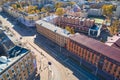 Minsk, Belarus - October 16, 2021 - Nice view of a beautiful street in the city