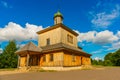 MINSK, BELARUS: Old wooden Orthodox Church. Royalty Free Stock Photo