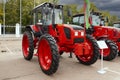 Minsk, Belarus, September 20, 2022: Agricultural tractor Belarus, series 920R4, on narrow wheels