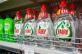 MINSK, BELARUS - september 26, 2019: Fairy cleaning detergent sale on supermarket.