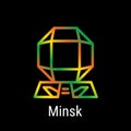 Minsk, Belarus Vector Line Icon