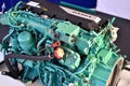 New green diesel engine Volvo Penta assembled for trucks and buses.
