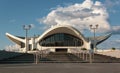 Minsk, Republic of Belarus - August 16, 2018: National Exhibition Center BelExpo