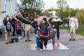 Minsk street dacers performing break dance