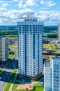 Minsk streets from a bird`s-eye view.