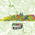 Minsk Travel Secrets Art Map